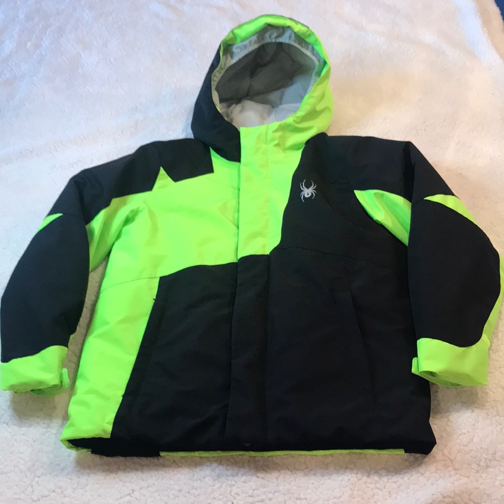 Boys youth Med Spyder puffer jacket